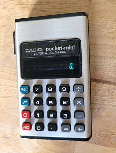 Vintage casio pocket mini - vintage,