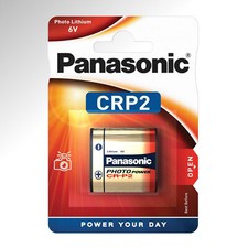 2x Panasonic CR-P2 Lithium Batterien 6V DL 223 A 6 Volt 6204 BR-P2 Foto Battery 