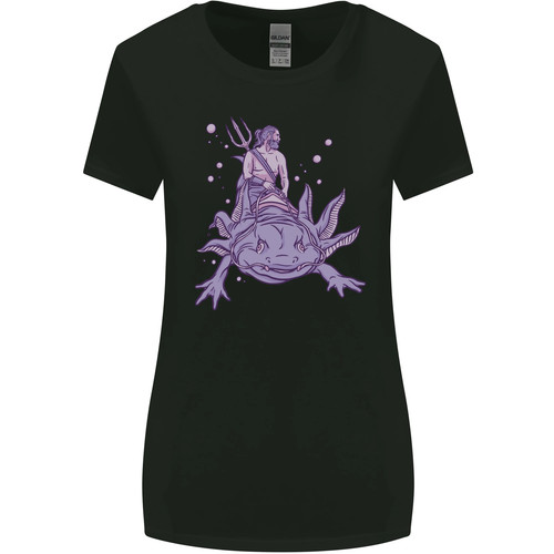 Poseidon riding axolotl - poseidon, an