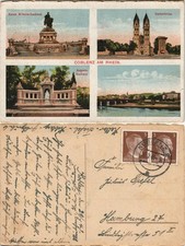 Ansichtskarte Koblenz Mehrbild-AK mit Castorkirche, Denkmälern 1943