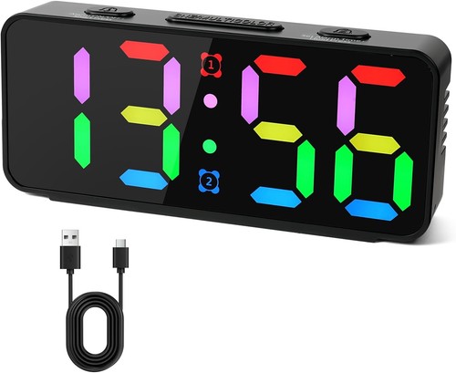 Led wecker digital rgb - led,