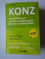 Konz - Das Arbeitsbuch zur Steuererklärung für Rentner & Pensionäre - 2023/24