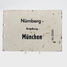 Metall Zuglaufschild München