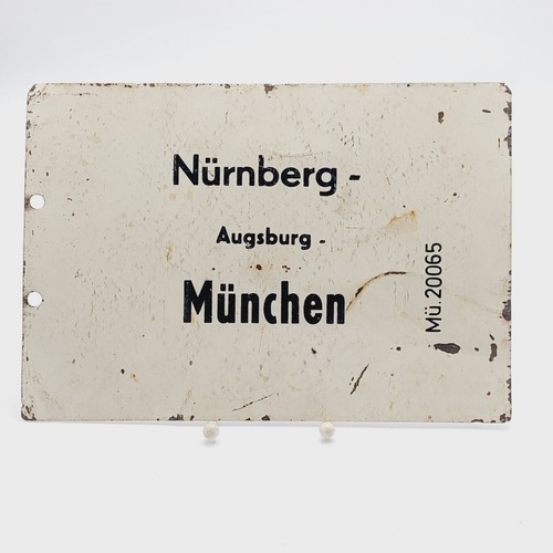 Metall zuglaufschild münchen - zuglaufschild,