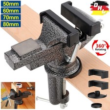 MINI SCHRAUBSTOCK MIT TISCHKLEMME 360° DREHBAR TISCHSCHRAUBSTOCK KLEIN 50MM-80MM