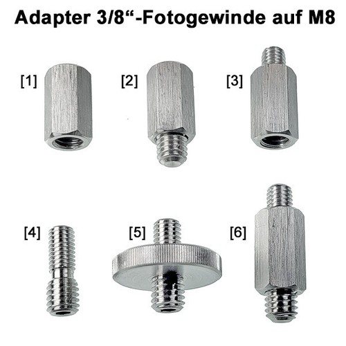 Edelstahl adapter m8 - edelstahl-adapter, 3/8"-m8