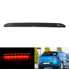 Schwarz 3 dritte Zusatzbremsleuchte für 35-35.5 cm Seat Leon 5F ohne Heckspoiler