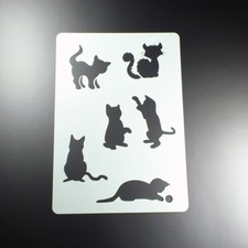 A4 Schablone Katze Kätzchen