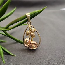 333 / 8 K Gold Anhänger Blume Rosen Kettenanhänger Gelbgold & Rosegold  Valentin