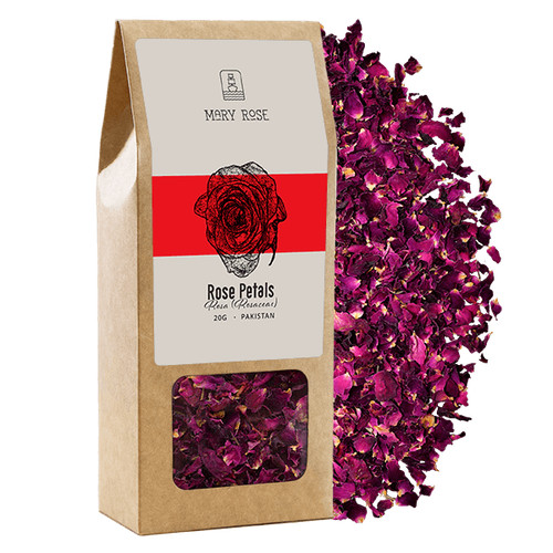 Rote rosenblütenblätter mary - rote,