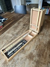 Pinselbox aus Holz incl. 2 neue Sumi-e Pinsel und 1 neuer Calligraphy Pen