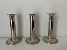 3 versilberte Kerzenständer