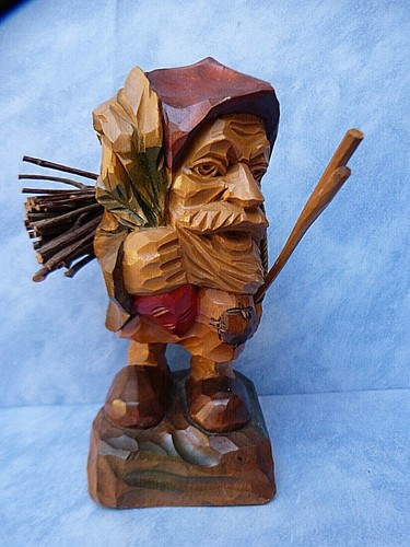 18447 holzfigur zwerg - 18447., :