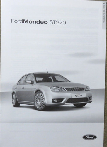 Ford mondeo st220 preisliste - ford,