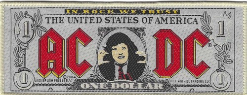 Banknote gewebter - ac/dc,