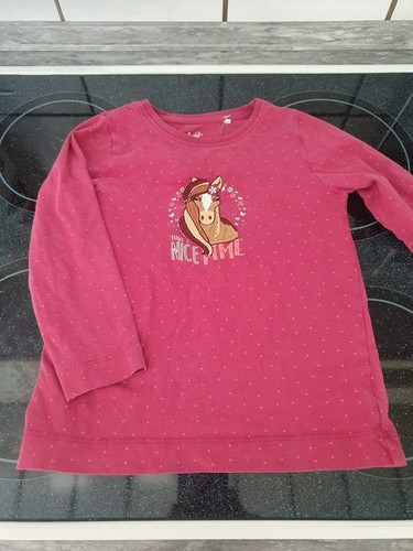 Pinkes pferd langarmshirt - pinkes, "pferd"