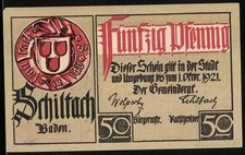 Notgeld Schiltach i. Baden