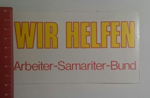 Aufkleber sticker wir helfen - aufkleber/sticker:,