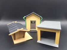 3 Modellbauhäuser sammlung Garage, Holzschuppen,Trafohaus Gebraucht