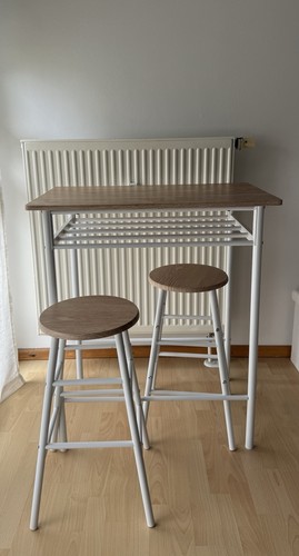 Bartisch mit hockern weiß - hockern,,