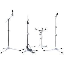 Drum Hardware Set, Flat Base, Zugband, Einstellbare Federspannung, Hi-Hat