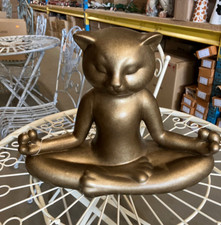 Figur Katze Skulptur Yoga CAT