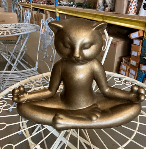 Figur katze skulptur yoga - figur,
