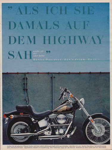 Harley davidson reklame - -,