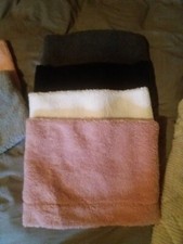 Winter Loops Kuschel weicher Plüsch Kapuzen Schal ca. 40 x  30 cm 4 Stück