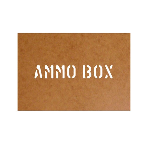 Ammo box schablone ölkarton - box,