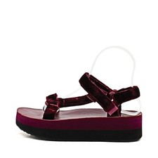 Teva Damen 1017443 Sandalette dunkelrot Samt Originals Sandalen EU 38