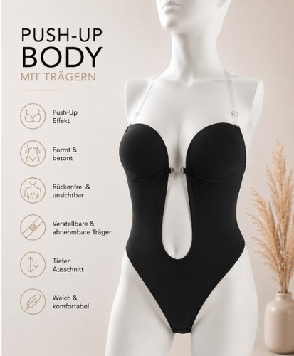 Damen push bode stringbody - up,