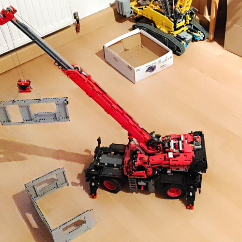 Lego technic kran lkw - lego, kran-lkw/autokran