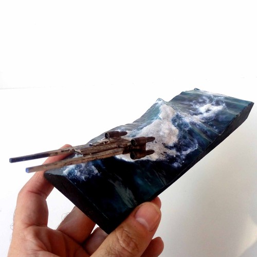 Diorama wing star wars - u-wing.,