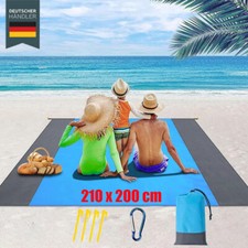 Picknickdecke Strandmatte Sandfrei Stranddecke Picknick Decke 200x210 Matte DE