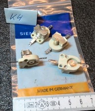 4x SIEMENS HF KERAMIK TRIMMER DREH - KONDENSATOREN Z130A1 CAPACITORS VINTAGE NOS