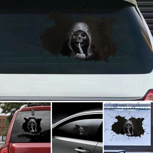Skull auto aufkleber totenkopf - auto,