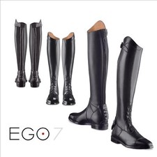 EGO 7  Reitstiefel " ORION " , Lederreitstiefel mit Schnürung