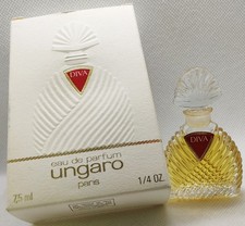 Diva Ungaro Miniatur Sammelflakon EDP 7,5 ml mit Schachtel aus den 90er Jahre