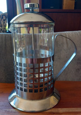 Kaffeebereiter, Press,  Glas/Edelstahl, 16 D., 13,5 D., Glas 9 D.i. 23 cm hoch