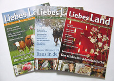 3x Zeitschrift  Liebes Land  Nr. 12/2009 - Nr. 1/2012 - Nr. 5/2012