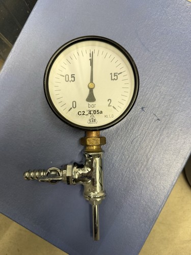 Manometer mit zapfhahn - mit,