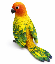 Bunter Papagei Plüschtier 25