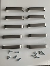 10 Türgriffe Metall Messingfarben mit passenden Schrauben