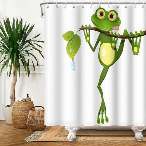 Duschvorhang karikatur frosch - karikatur,
