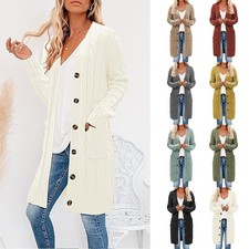 Damen Langarm Strickjacke