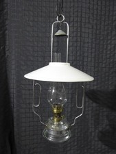 Petroleumlampe Petroleum Hängelampe Küchenlampe Keramikschirm Leuchte Tischlampe