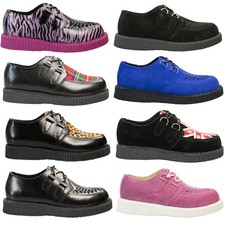 Lucky Dice Unisex Creep Creeper Schuh Rockabilly Rund Farbauswahl Neu