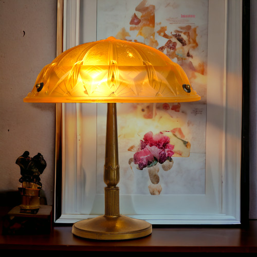 Art deco lampe - art, leuchte