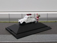 Herpa Citroen 2CV Ente (Winter, verschneit) Unikat Weiß Gebraucht